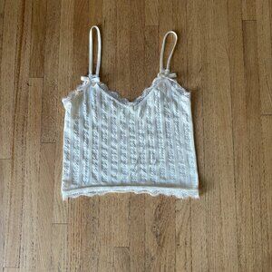 Cute white Urban Outfitters tank top size M/L